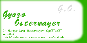 gyozo ostermayer business card